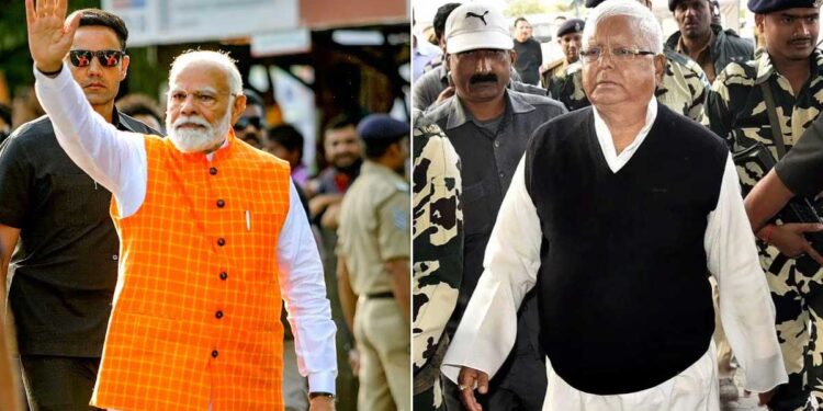 مسلم ریزرویشن کے حق میں لا لو کے بیان پر مودی کااظہار برہمی