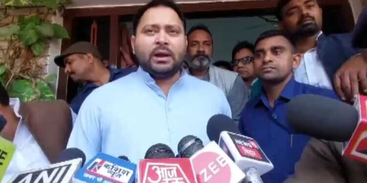 وزیر اعظم بہار کے مسئلہ پر بات نہیں کر رہے۔تیجسوی