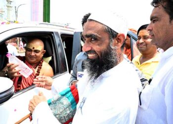 نوح میں سخت حفاظتی انتظامات کے دوران برج منڈل جل ابھیشیک یاترااختتام پذیر