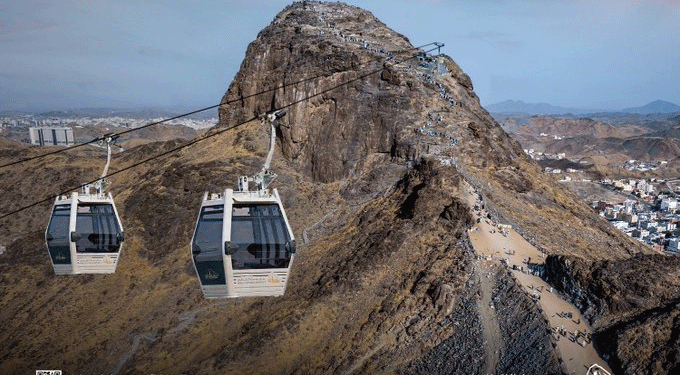 غار حرا تک جانے کے لیے2025 تک کیبل کار سسٹم