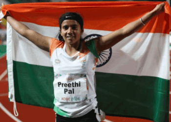 پریتی پال نے 100 میٹر ریس مقابلے میں کانسہ کا تمغہ جیتا