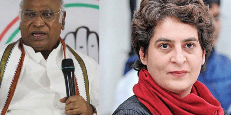 راہل گاندھی کو دربھنگہ میں روکے جانے سے کھڑگے اور پرینکا ناراض