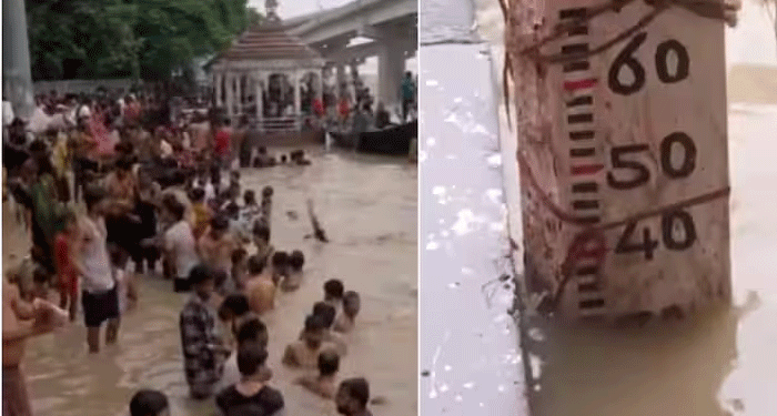 گنگا ندی کئی مقامات پر خطرے کے نشان سے اوپر