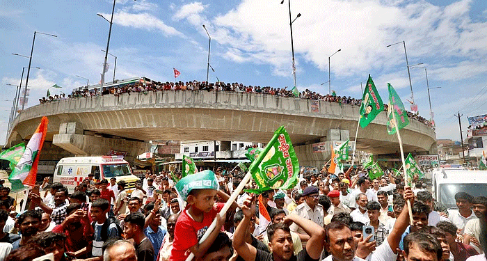 راہل گاندھی کی ’ووٹر ادھیکار یاترا‘جاری