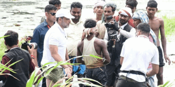 راہل گاندھی کی ماہی گیر اور مکھانا کسان سے ملے