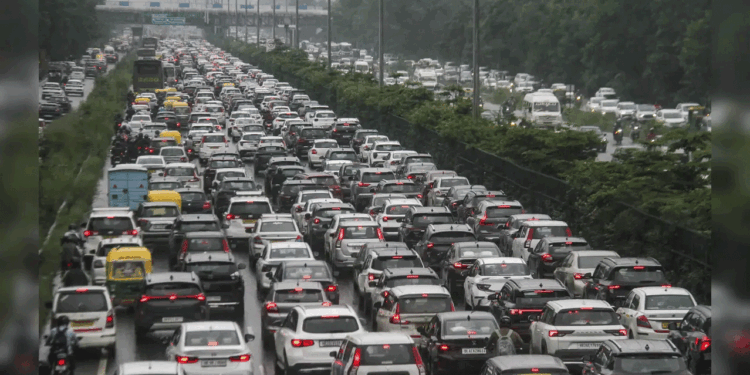 بارش کی وجہ سے گروگرام شہر کی حالت ابتر