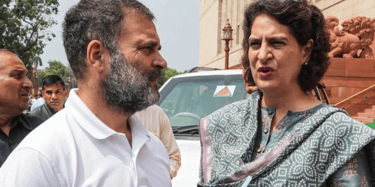 پنجاب میں سیلاب کی تباہی پرراہل اور پرینکا کا اظہارتشویش