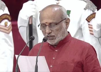 سی پی رادھاکرشنن کی نائب صدر کے طور پر حلف برداری