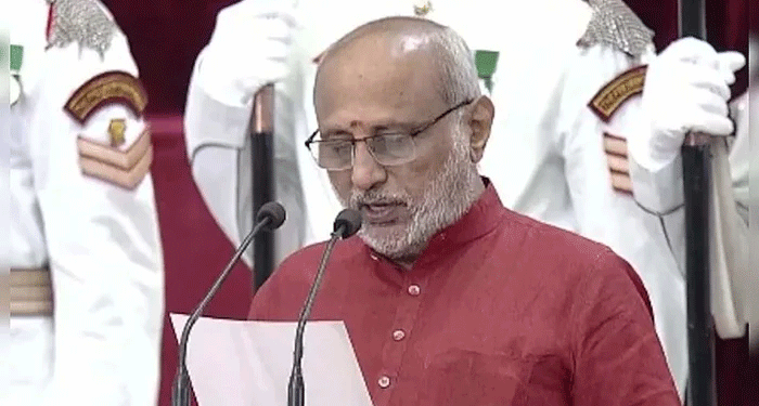 سی پی رادھاکرشنن کی نائب صدر کے طور پر حلف برداری