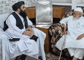 دارالعلوم دیوبند میں مولانا امیر خان متقی کا پرتپاک استقبال