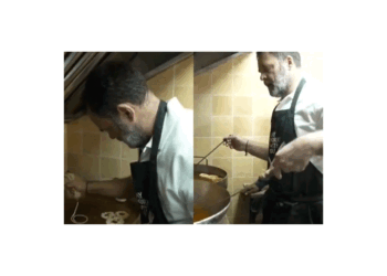 راہل گاندھی نے دیوالی پرمٹھائی کی دکان پہنچ کر بنائی امرتی