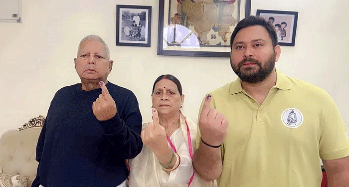 لالو پرسادنےعوام سے تبدیلی کے لیے ووٹ کرنے کی پرزور اپیل کی