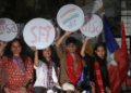جے این یومیں ایک بار پھر لال جھنڈا لہرایا