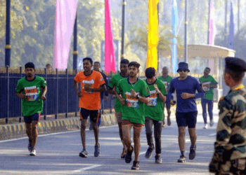 بی ایس ایف کے قیام کے 60 سال مکمل ہونے پر شاندار بی ایس ایف میراتھن کا انعقاد