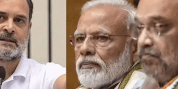 راہل گاندھی کی نریندر مودی اور  امت شاہ کے ساتھ تقریباً ڈیڑھ گھنٹے تک میٹنگ