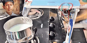 دودھ کے اُبال کو بروقت روکنے والا ’ملک اوور فلو ڈیٹکٹر‘ تیار