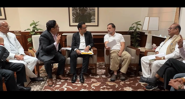 راہل گاندھی کی ویشیہ سماج کے وفد سے ملاقات