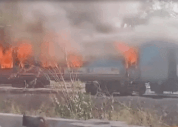 ٹاٹا۔ارناکلم ایکسپریس میں اچانک آگ لگنے سے  بزرگ مسافرکی موت