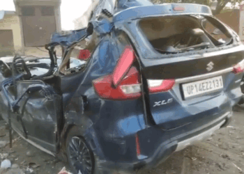 لکھنؤ میں کار نے چھہ لوگوں کی جان لی