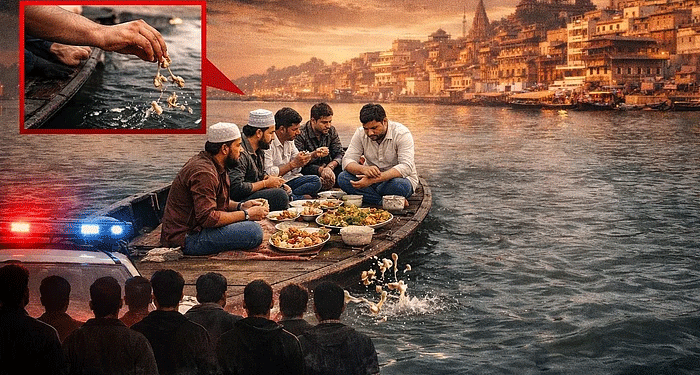 وارانسی میں  گنگا ندی میں کشتی پر افطار پارٹی  پر تنازعہ