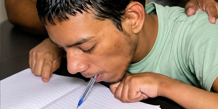 منہ میں قلم دبا کر لکھنے والے فیضان اللہ نے  رقم کی تاریخ