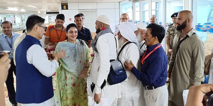 فریضۂ حج کی ادائیگی کے بعد ہندوستانی حجاج کرام کی وطن واپسی کا سلسلہ شروع