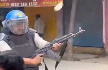 سیوان میں اے کے-47 سے فائرنگ کرنے والا جوان معطل