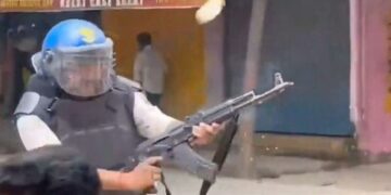 سیوان میں اے کے-47 سے فائرنگ کرنے والا جوان معطل