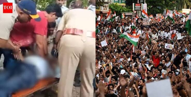ممبئی میں احتجاج کے دوران دل کا دورہ پڑنے سے معمر شخص کی موت