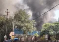 نوئیڈاسیکٹر 125 میں لگنے سے 6 دکانیں جل کر راکھ، ایک کی موت